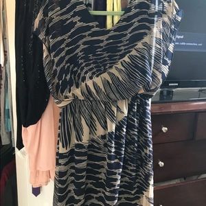 Navy and Cream dress